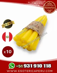 velas esotericas amarillas x10