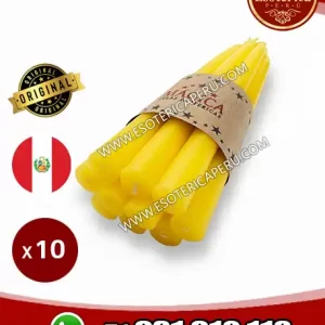velas esotericas amarillas x10