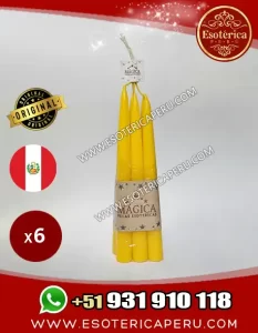 velas esotericas amarillas x6