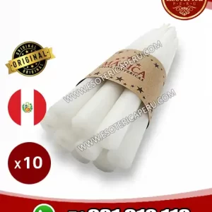 velas esotericas blancas x10