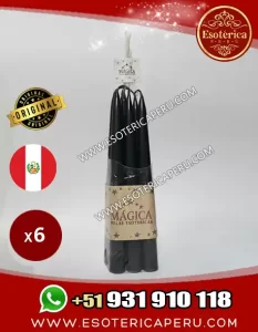 velas esotericas negras x6