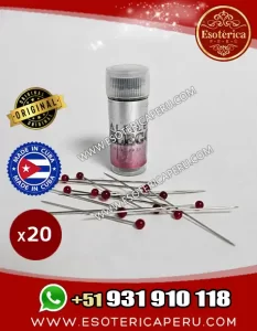Alfileres para Brujerías y hechizos color rojo